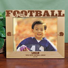 Engraved Football Wood Picture Frame